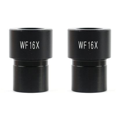 Lab Microscope Slides 2pcs/Set WF5X WF10X WF16X WF20X WF25X WF30X Biological Microscope Eyepieces Accessory 23.2mm Diameter Microscope Parts(WF16x-23.2mm)