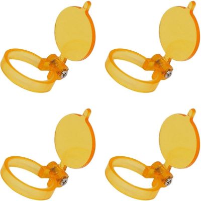 4PCS Yellow Filter for LED Light Lamp Dental Loupes Useful Lab Illumination Optical Binocular Magnifier Accessories