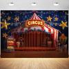 10x8ft Carnival Backdrop Banner Circus Decorations Kids Backdrop for Carnival Theme Birthday Party Night Circus Banner for Photography Background Photo Booth Props view 1