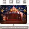 10x8ft Carnival Backdrop Banner Circus Decorations Kids Backdrop for Carnival Theme Birthday Party Night Circus Banner for Photography Background Photo Booth Props view 3