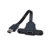 Car Mounted Driving Recorder min iuSB Extension Cable Data Cable Elbow T-Shaped Port USB Male to Female(30CM,V3RI-V3F) view 1