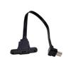 Car Mounted Driving Recorder min iuSB Extension Cable Data Cable Elbow T-Shaped Port USB Male to Female(30CM,V3RI-V3F) view 2