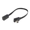 Car Mounted Driving Recorder min iuSB Extension Cable Data Cable Elbow T-Shaped Port USB Male to Female(30CM,V3RI-V3F) view 3