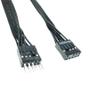 QQEURZSF 9Pin AC97 HD Audio Motherboard Extension Cable Male to Female 24AWG Wire for Computer Mainboard Host Case Chassis Front Panel view 1