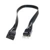 QQEURZSF 9Pin AC97 HD Audio Motherboard Extension Cable Male to Female 24AWG Wire for Computer Mainboard Host Case Chassis Front Panel view 2