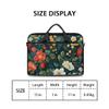 Aglebo Strawberry Flower Prints Laptop Bag for Women Men 13-15 Inch Computer Briefcase Bag Lightweight Notebook Shoulder Messenger Bag view 2