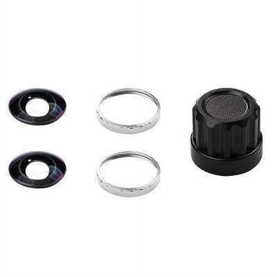 Replacement Lens Kit for Insta360 X5 - HD Optical Glass Lens with Aluminum Tool & Multi-Color Rings, Easy DIY Swap for Uninterrupted Shooting (Silver Ring Double Set)