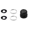 Replacement Lens Kit for Insta360 X5 - HD Optical Glass Lens with Aluminum Tool & Multi-Color Rings, Easy DIY Swap for Uninterrupted Shooting (Silver Ring Double Set) view 1