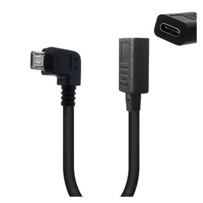 Treayes Dropshipping USB TPE-c Female to m;ic/ro USB Male OTG Connector Cable Adapter 25CM(LE)