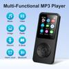 MP3 Player with Bluetooth 5.3, 1.8 inch Screen Portable Music Player with Speaker, FM Radio, Voice Recorder, Physical Buttons Supports Expanded Up to 128GB(Black,64gb) view 2