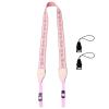 1.2" Wide Camera Strap (35"-51") - Pink & Purple Cute Retro Style, Quick Release Crossbody Neck Strap for Travel, Daily Photography - Perfect for Women Photographers & Vintage Lovers view 2