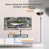 PANOOB 4K Home Security Camera System, 4pcs 8MP Wired IP Vandal IK10 Dome Cameras Outdoor, AI Person Vehicle Detection, Smart Color Night Vision, 2 Way Audio, 4K 8CH NVR with 2TB HDD, PD54Y0408-8M view 2