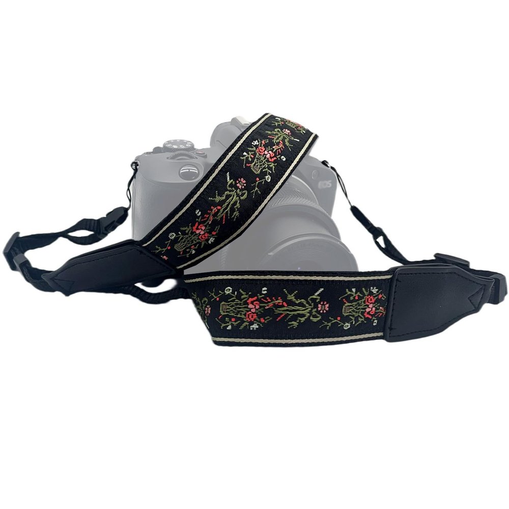 1.2" Wide Camera Strap (35"-51") - Pink & Purple Cute Retro Style, Quick Release Crossbody Neck Strap for Travel, Daily Photography - Perfect for Women Photographers & Vintage Lovers