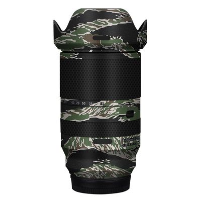 Lens Skin Vinyl Wrap Film Camera Protective Sticker for Tamron 18-300mm F3.5-6.3 fit for Fuji Mount Photography Accessories 18-300(Tiger Stripe Camo)
