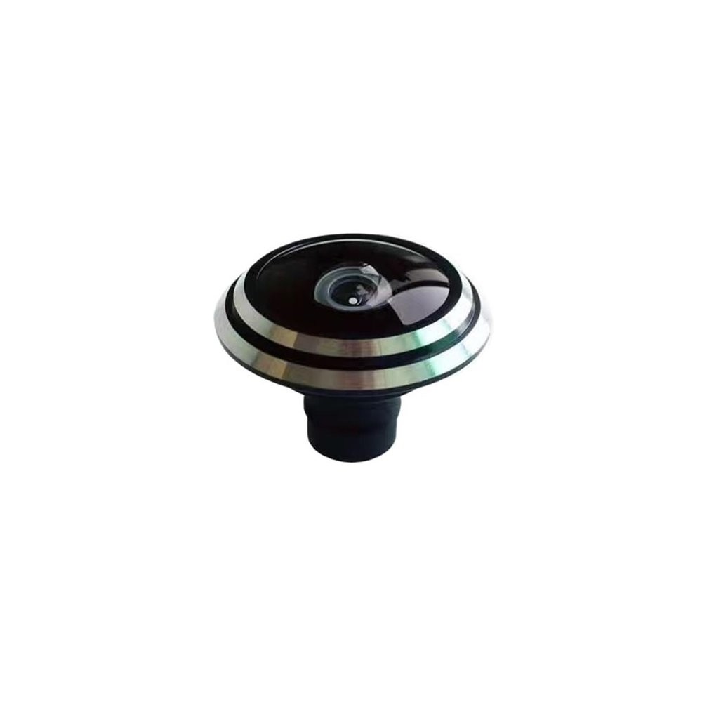 Metal 1.78mm Lens Wide Angle fisheye Lens 185 Degrees of Entrance Guard Lens for CCTV Camera(Large Silver Edge)