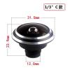 Metal 1.78mm Lens Wide Angle fisheye Lens 185 Degrees of Entrance Guard Lens for CCTV Camera(Large Silver Edge) view 3