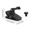 AsrMyjcx Action Camera Clip 1/4 Adapter 360 Universal Rotation Sun Visor Mount Backpack Clip Mount for Camping Vlogging Sports Biking view 2