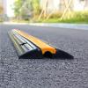 1-Channel Rubber Cable Protector Ramps Heavy Duty 18000Lbs Load Capacity Hose Protector Ramp Speed Bump Hose Cover view 2