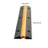 1-Channel Rubber Cable Protector Ramps Heavy Duty 18000Lbs Load Capacity Hose Protector Ramp Speed Bump Hose Cover view 3