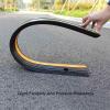 1-Channel Rubber Cable Protector Ramps Heavy Duty 18000Lbs Load Capacity Hose Protector Ramp Speed Bump Hose Cover view 4