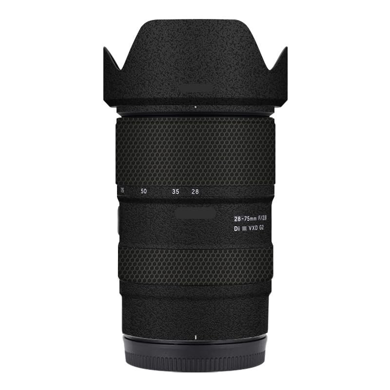 Camera Lens Skin Anti-Scratch Sticker for Tamron 28-75mm F2.8 G2 fit for Nikon Mount Coat Vinyl Protective Film Decals 28-75 F 2.8 G 2(Frosted Black)