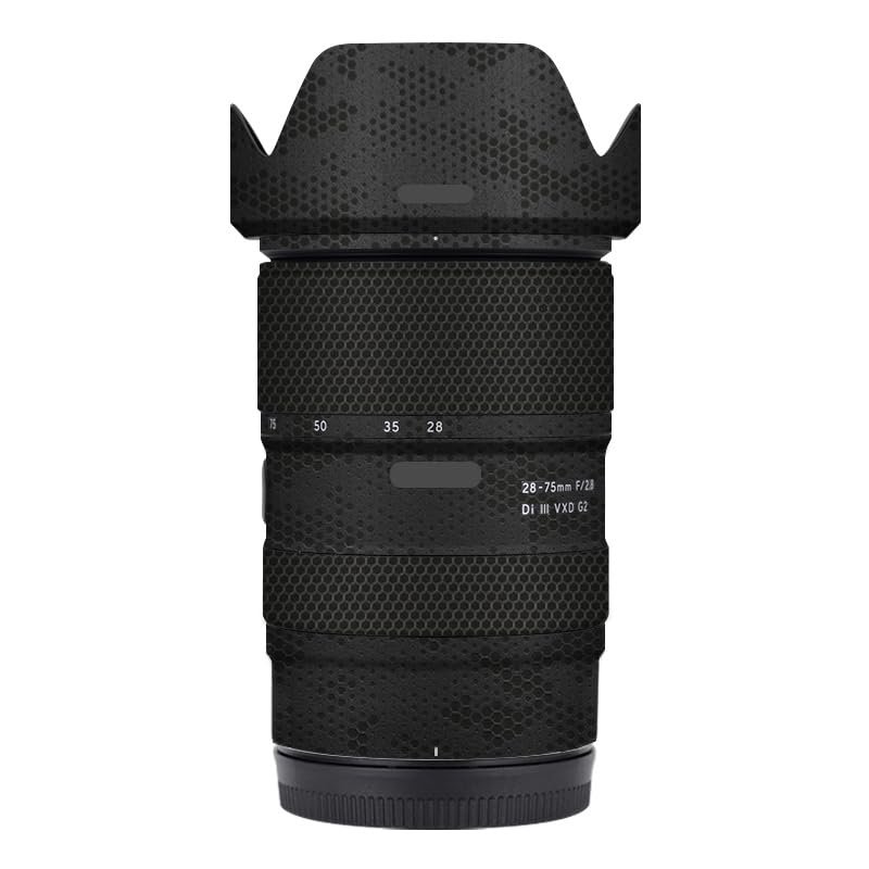 Camera Lens Skin Anti-Scratch Sticker for Tamron 28-75mm F2.8 G2 fit for Nikon Mount Coat Vinyl Protective Film Decals 28-75 F 2.8 G 2(Mamba Black)