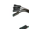 QQEURZSF Computer ITX Motherboard Extension Front Panel Cable 9P to USB 2.0 HD Audio 3.5mm Mic Socket Power HDD Switch Cord view 3