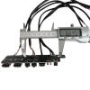 QQEURZSF Computer ITX Motherboard Extension Front Panel Cable 9P to USB 2.0 HD Audio 3.5mm Mic Socket Power HDD Switch Cord view 4