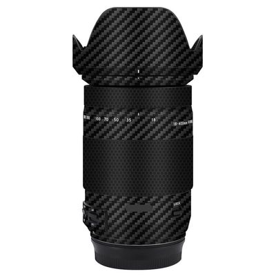 Camera Lens Sticker for Tamron 18-400mm F3.5-6.3 Di II VC HLD fit for Canon EF-Mount Macro Coat Wraps Film Protector Vinyl Decal Skin 18 400(Carbon Fiber Black)