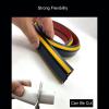 3.3FT Cable Protector, Heavy Duty Self-Adhesive Flexible PVC Floor Cord Protector - Extension Protect Cords and Prevent Trip view 4