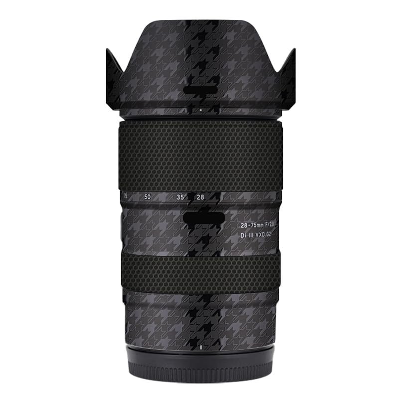 Camera Lens Skin Anti-Scratch Sticker for Tamron 28-75mm F2.8 G2 fit for Nikon Mount Coat Vinyl Protective Film Decals 28-75 F 2.8 G 2(Plover Black)