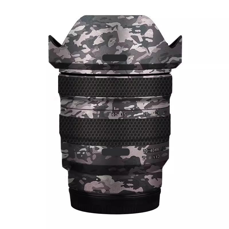 Camera Lens Sticker Coat Wrap Protective Film Body Protector Decal Skin for Tamron 20-40mm F2.8 fit for Sony Mount 20-40 F 2.8(Field Camouflage)