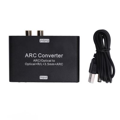 EIMSOAH HD Multimedia Interface ARC Converter, 192KHz DAC Digital to Analog Converter, 3.5mm Jack, for TV