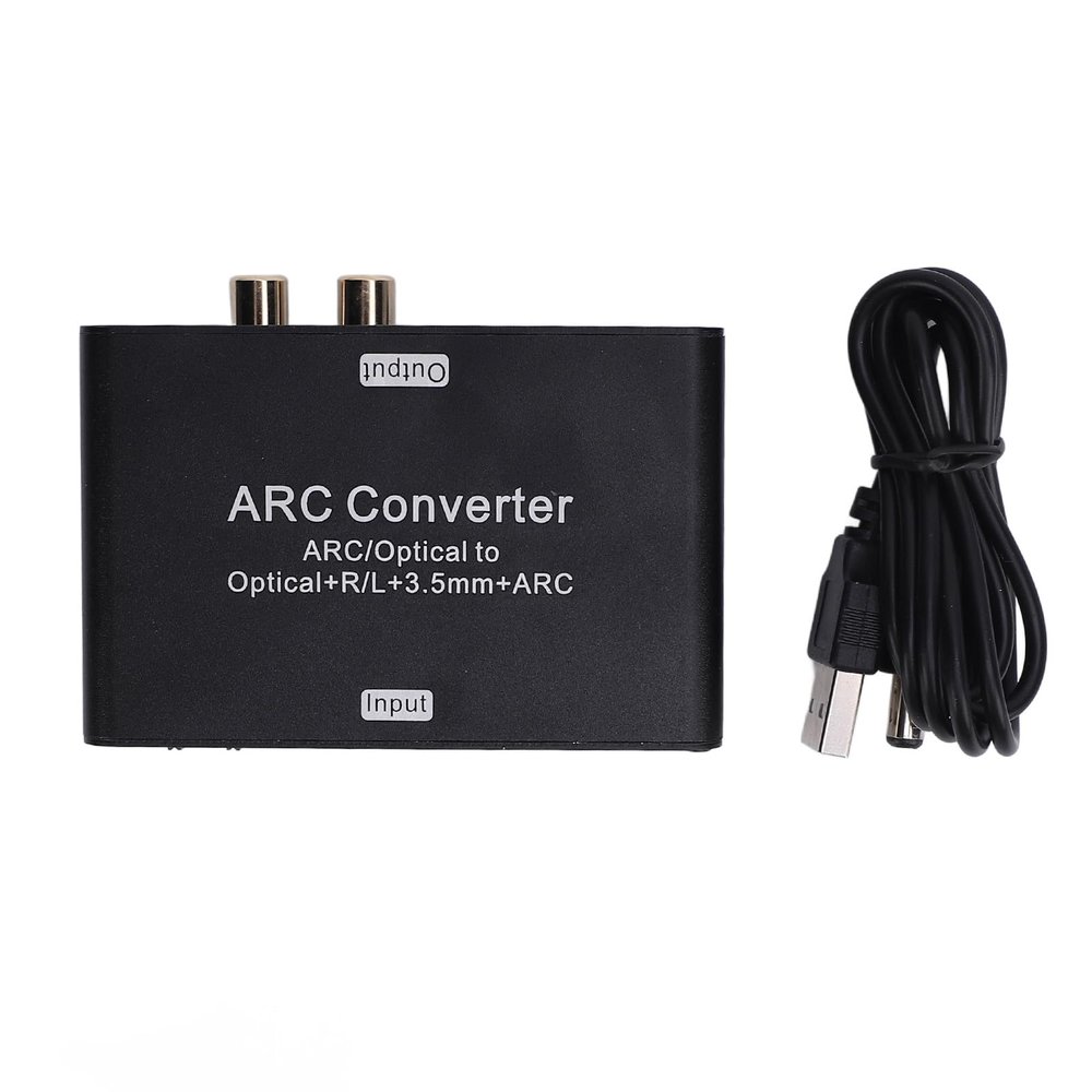 EIMSOAH HD Multimedia Interface ARC Converter, 192KHz DAC Digital to Analog Converter, 3.5mm Jack, for TV
