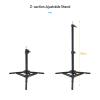 DJ50 Portable Tripod Light Stand 50cm Desktop Webcam Tripod Stand Two Section Adjustable Height 1/4 Universal Interface Load Capacity 1.5KG Suitable for Cameras LED Lights view 2