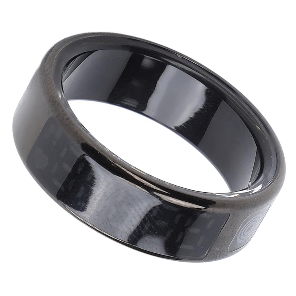 LICAEVEY Smart Ring with Screen, Various Sports Modes, IP68 Water Proof, Stainless Steel Smart Fitness Tracker Ring, Health for Monitor Fitness, Sleep and Heart Rate (Size 9)