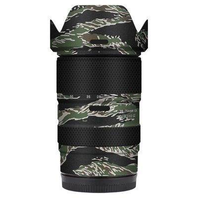 Camera Lens Skin Anti-Scratch Sticker for Tamron 28-75mm F2.8 G2 fit for Nikon Mount Coat Vinyl Protective Film Decals 28-75 F 2.8 G 2(Tiger Stripe Camo)