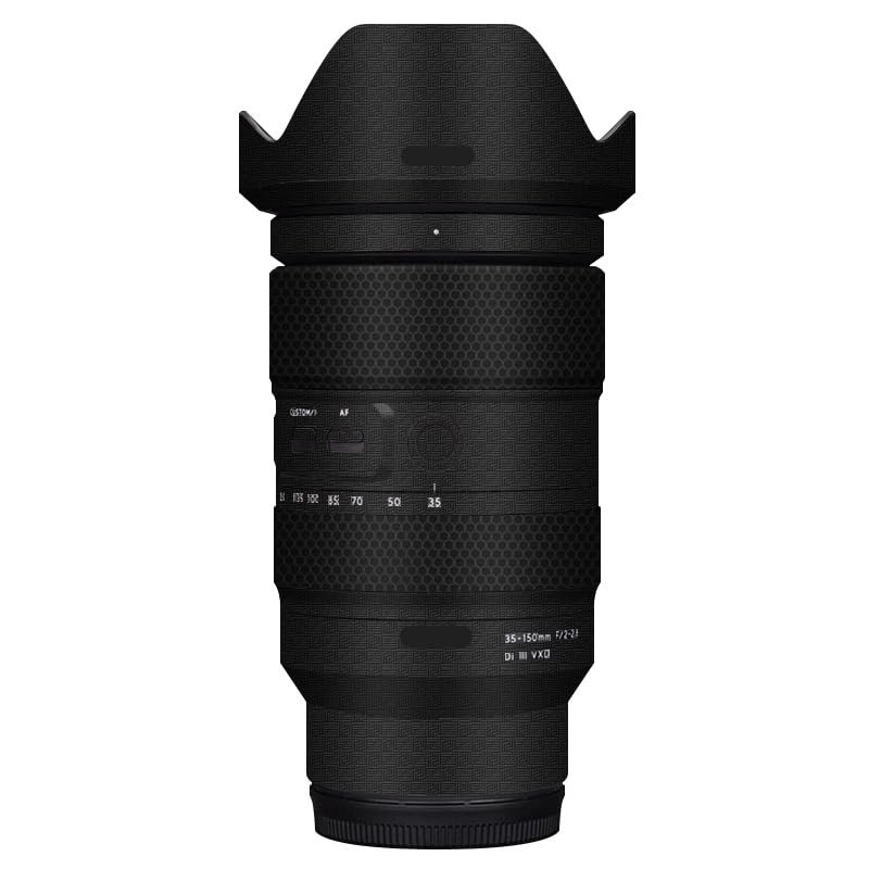 35 150 Camera Lens Skin Coat Wrap Protective Film Body Decal Anti-Scratch Sticker fit for Tamron 35-150mm F2-2.8 fit for Nikon Mount(Armor Fiber Black)