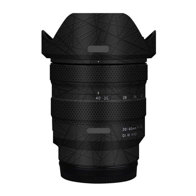 Camera Lens Sticker Coat Wrap Protective Film Body Protector Decal Skin for Tamron 20-40mm F2.8 fit for Sony Mount 20-40 F 2.8(Cross Ultra Black)