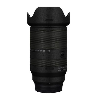Lens Skin Vinyl Wrap Film Camera Protective Sticker for Tamron 18-300mm F3.5-6.3 fit for Fuji Mount Photography Accessories 18-300(Frosted Black)