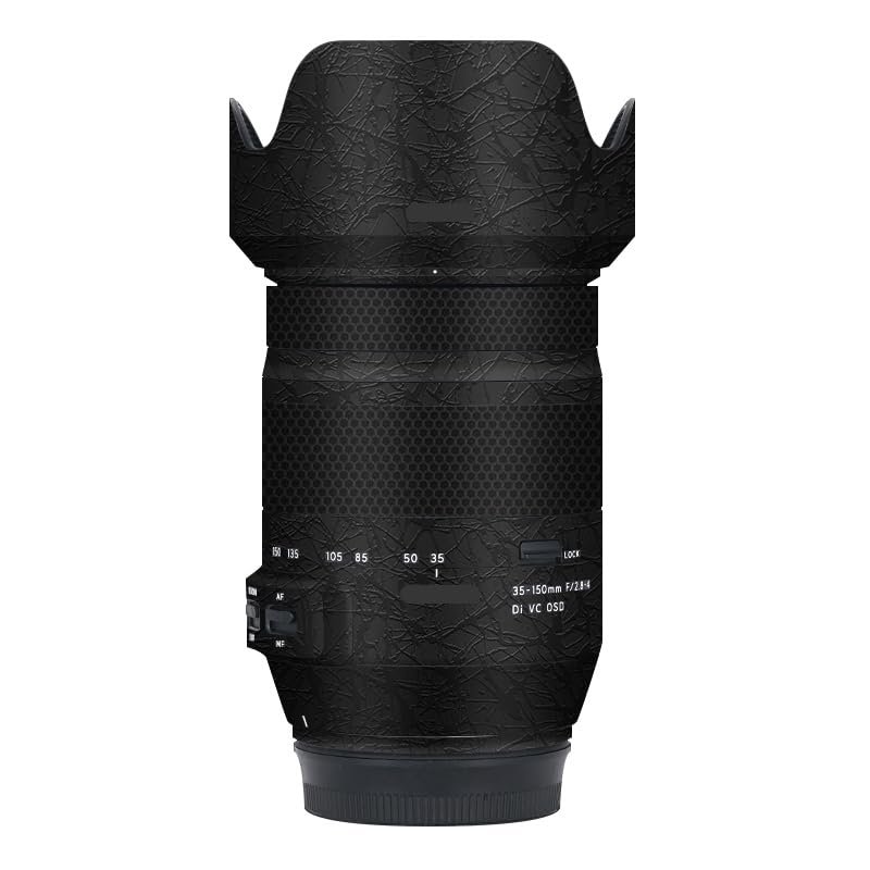 Camera Lens Protector Coat Protective Film Vinyl Wrap Skin Premium Sticker for Tamron 35-150mm F2.8-4 fit for Canon Mount Decal 35-150 F2.8-4(Splash Ultra Black)