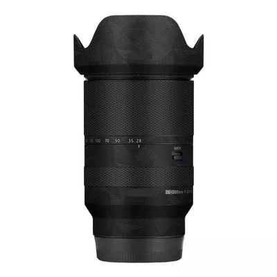 Lens Cap Skin Anti-Scratch Camera Sticker for Tamron 28-200mm fit for Sony Mount Protective Wrap Film Body Protector Decal 28-200(Triangle Black)