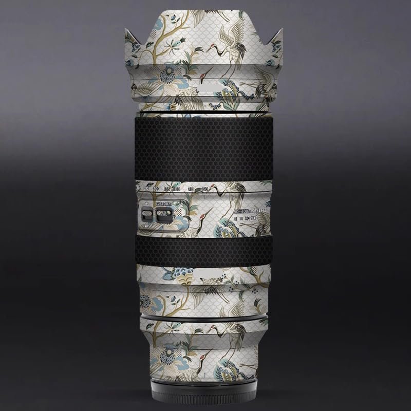 Anti-Scratch Camera Lens Sticker for Tamron 50-400mm F4.5-6.3 fit for Nikon Mount Coat Wrap Protective Film Skin Cover 50 400(Crane White)