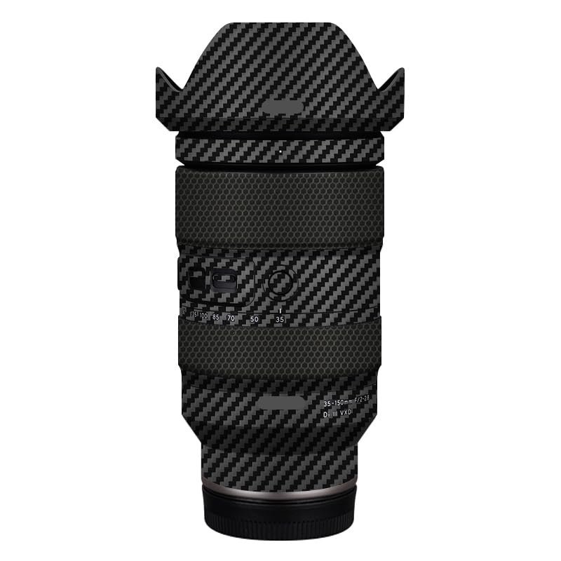 35 150 Camera Lens Skin Coat Wrap Protective Film Body Decal Anti-Scratch Sticker fit for Tamron 35-150mm F2-2.8 fit for Nikon Mount(Carbon Fiber Black)