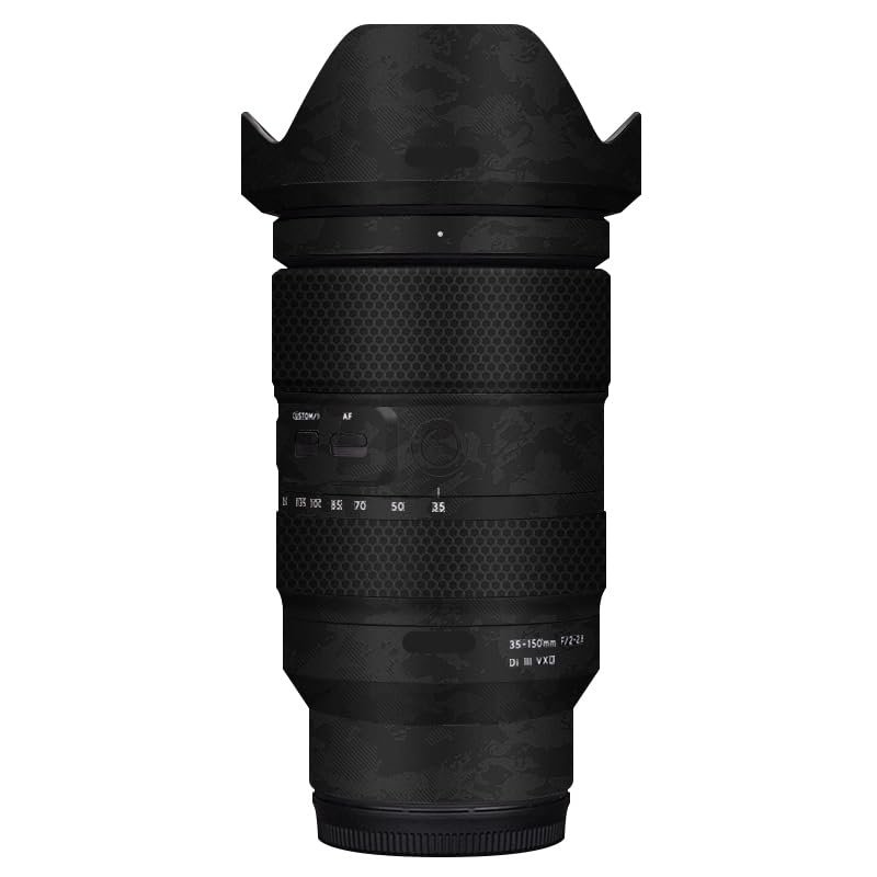 35 150 Camera Lens Skin Coat Wrap Protective Film Body Decal Anti-Scratch Sticker fit for Tamron 35-150mm F2-2.8 fit for Nikon Mount(Knight Black)