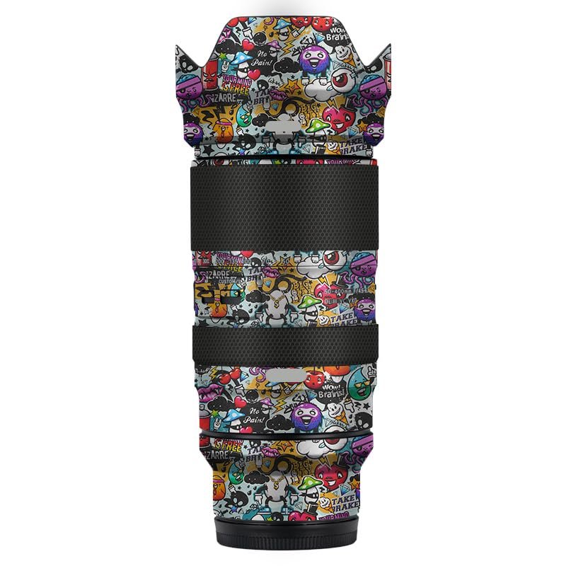 Anti-Scratch Camera Lens Sticker for Tamron 50-400mm F4.5-6.3 fit for Nikon Mount Coat Wrap Protective Film Skin Cover 50 400(Graffiti White)