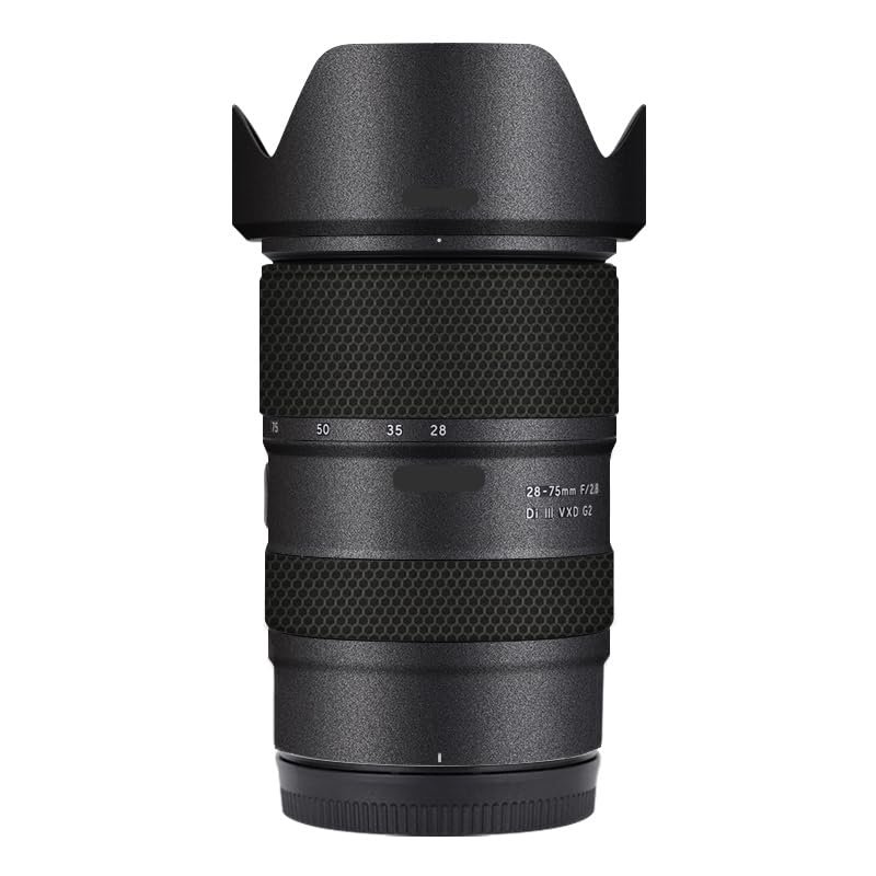 Camera Lens Skin Anti-Scratch Sticker for Tamron 28-75mm F2.8 G2 fit for Nikon Mount Coat Vinyl Protective Film Decals 28-75 F 2.8 G 2(Deep Gray)