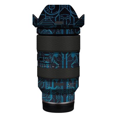 35 150 Camera Lens Skin Coat Wrap Protective Film Body Decal Anti-Scratch Sticker fit for Tamron 35-150mm F2-2.8 fit for Nikon Mount(Circuit Blue)