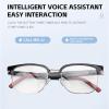 Zunate Smart Translation Glasses with Real Time AI Translation, 100+ Languages Support, Bluetooth 5.4, Blue Light Blocking, Music,Wireless Half Frame Design view 2