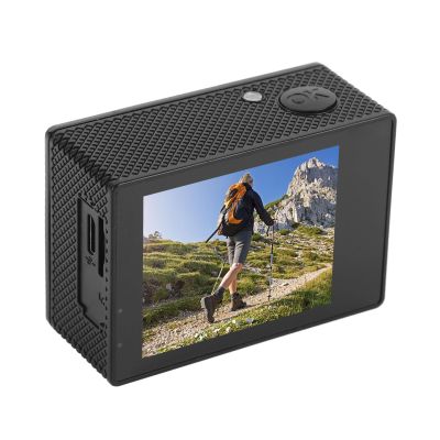 Action Camera 4K HD, Cycling Video Camera with 2" Display Rain Proof Wide Angle Electronic Stabilization Wearable Cycling Camera